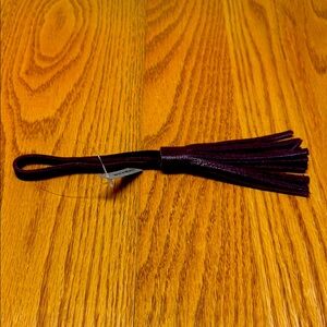 Portland leather plum Purple Leather Tassel